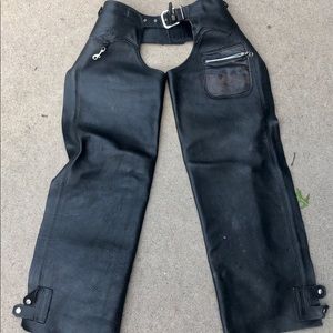 Women’s Casper Leather Motorcycle Chaps